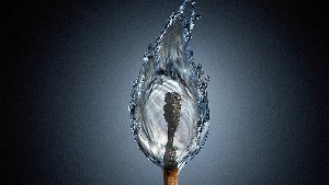 flamme mouillée
