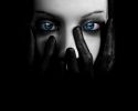 yeux bleux, fonds d'écran mystiques, genre gothique