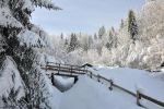 fonds d'écran,neige: le petit pont photo hd, alpes, france