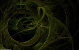 fonds d'écran, créations numériques, apophysis, image fractale vert
