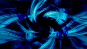 sphère bleue, fonds d'écran HD et couleur sur le bureau du PC