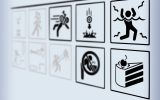 un mur de symboles informatiques