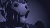 robot face, juste la tête du robot ...