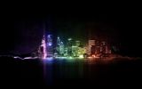 buildings et reflets de toutes les couleurs