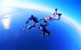 parachutisme et figure libre, sports aériens