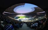 le public dans le stade, fond d'écran grand format
