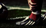 chaussures à crampons, grand format et zoom