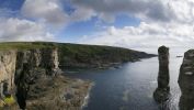 falaises,la mer, fond d'écran pour ordinateur, PC ou MAC