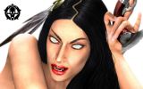 mystique et presque gothique, visage féminin