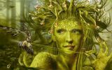 elfes dans les branches, création 3D
