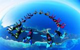 parachutisme sportif : figure de groupe