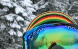 irisation du masque, sports de neige