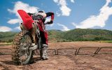 moto cross, la ligne de départ