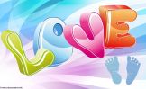 LOVE :fond d'écran perso sous photoshop, création numérique
