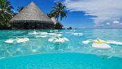 paradisiaque-plage-soleil-fond-ecran