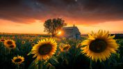 les-tournesols-au-crepuscule