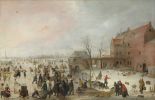 avercamp-hendrick-a-scene-on-the-ice-near-a-town